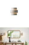 Justice Design Ambiance Small Step Wall Sconce, Bisque, Incan.. Fixed Price $130.00.