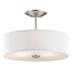 Shailene 3 Light Semi-flush Mount 14 Inches Wide-brushed Nickel Finish. Fixed Price $134.97.