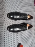 Allen Edmonds Fifth Avenue Cap-toe Leather Shoes 10 Black Usa Made Light Wear!. Fixed Price $50.00.