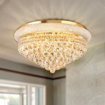 24"LUXURY Gold Chandelier Crystal Ceiling Lights Rain Drop Pendant Lamp Fixtures. Fixed Price $199.80.