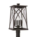 Capital Lighting Marshall Outdoor Post-lantern, Bronze/clear 946543OZ. Fixed Price $129.99.