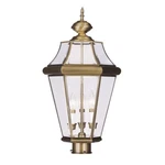 Livex Lighting Georgetown Outdoor Post Head Antique Brass 2364-01. Fixed Price $509.96.