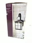 Home Decorators 1-LIGHT Bronze Outdoor Wall Lantern With Water Glass. Fixed Price $44.99.