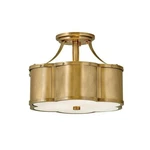 Light Small Semi-flush Mount Traditional Style 14.25 Inches Wide By 10. Fixed Price $449.00.
