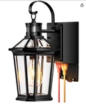 Gleamz Porch Light Gfci Outlet Motion Sensor Black Wall Mount Aluminum 5 Modes. Fixed Price $52.99.