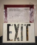 Vtg Commercial Metal Wall Ceiling Pendant Mount Exit Sign Light Hard Wired. Fixed Price $99.00.