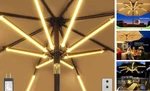 Outdoor Patio Umbrella Lights, 1000 Lumens 15W Warm White Led, Waterproof With. Fixed Price $77.96.