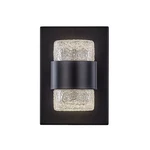 Kuzco Copenhagen 8" Led Exterior Wall Sconce, Black/clear Molded EW48208-BK. Fixed Price $126.40.