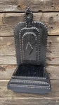 Antique American Folk Tramp Art Wall Wood Pocket Black. Fixed Price $199.00.