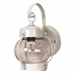 Satco Products Outdoor Onion Wall LANTERN-1 Light-white 60/630. Fixed Price $57.99.