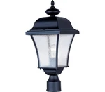 Maxim Lighting Setor 1-LIGHT Outdoor Post Black Finish Glass Shade .... Fixed Price $299.99.