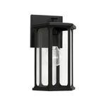 Capital Lighting Walton Outdoor Wall Lantern, Black/clear - 946611BK. Fixed Price $142.00.
