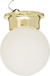 Livex Lighting 7010-02 Polished Brass Flush Mount With White Alabaster Glass. Fixed Price $49.99.
