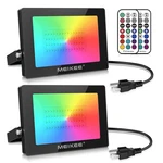 Meikee Rgb Led Flood Lights 1000W Equivalent, 2 Pack 100W Outdoor Indoor Colo.... Fixed Price $138.49.