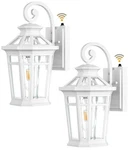 Outdoor Porch Lights, 2-PACK White Fixture Wall Mount, Dusk To .... Fixed Price $124.99.