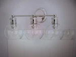 Progress Lighting Hansford 24.5 In. 3-LIGHT Polished Nickel Clear Shade. Fixed Price $80.70.