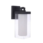 Craftmade Hayner 1 Light Large Outdoor Wall Mount, Midnight/seeded ZA5624-MN. Fixed Price $287.28.