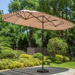 13FT Patio Umbrella With Solar-powered 120 Pcs Led Color-changing Lights, Triple. Fixed Price $238.32.