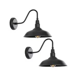 14 Inch Outdoor Gooseneck Light Fixture For Porch, 2 Pack Large Exterior Barn.... Fixed Price $181.25.