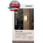 Set Of Portfolio 8-1/4-IN White Outdoor Flush-mount Deck Post Wall Light Nib. Fixed Price $74.95.