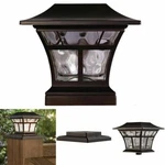 Bronze Solar Led Deck Post Cap 4"X4" 6"X6" Outdoor Garden Patio Lighting. Fixed Price $29.70.