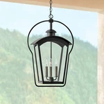 Hinkley Yale 25 3/4" High Rustic Black 3-LIGHT Outdoor Hanging. Fixed Price $599.00.