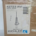 Kichler Beckett 42723AVI Pendant 1-LIGHT 100W Anvil Iron White Glass. Fixed Price $39.99.
