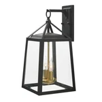 Hdc L-19905BKBRASS Blakeley Black And Hardwired Outdoor Wall Lantern. Fixed Price $29.95.