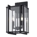 Golden Tribeca 2-LIGHT Outdoor Wall In Natural Black. Fixed Price $219.99.