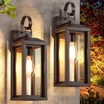 Snru 17 Brown Large Exterior Lighting Fixtures 2PACK Waterproof Outdoor Wall. Fixed Price $102.54.