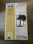 Hampton Bay 9.1 Black Motion Sensor Integrated Led Outdoor Wall Lantern. Fixed Price $39.98.