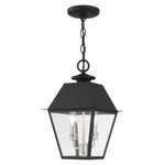 Livex Mansfield Light Outdoor Pendant Lantern, Black 27217-04. Fixed Price $399.96.