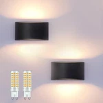 Kicaao Modern Led Wall Sconce,warm White 3000K,HARDWIRED Indoor Outdoor Black.... Fixed Price $52.35.