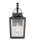 Powder Coated Black One Light Outdoor Wall Sconce From The Devens Collection. Fixed Price $139.90.