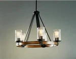New Kichler Barrington 5 -light Distressed Black Seeded Glass Metal Chandelier. Fixed Price $175.00.