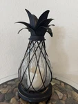 Hampton Bay 12.5" Bronze Color Led Candle Pineapple Lantern Table Top Outdoor. Fixed Price $12.99.