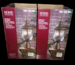 (2 Pack)home Decorators Collection Wesleigh 2-LIGHT Bronze Outdoor Post Mount. Fixed Price $69.99.
