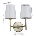 Safavieh Barrett Two Light Wall Sconce, Reduced Price 2172764964 SCN4033B. Fixed Price $55.00.