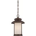 Nuvo Bethany Led Outdoor Hanging W/ Satin White Glass, Mahogany Bronze 62-635. Fixed Price $274.99.