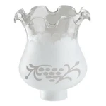 Lot Of Westinghouse Lighting Inch Etched Crimp Top Glass Shade 1-5/8". Fixed Price $39.50.