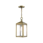 Livex Lighting 1 Antique Brass Outdoor Pendant Lantern. Fixed Price $255.56.