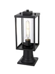 Elegant Lighting OD310P17 Memphis 17" Tall Post - Black. Fixed Price $106.00.