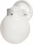 Nuvo SF76/704 Porch Wall Fixture With Globe, Gloss White. Fixed Price $30.19.