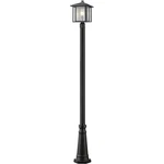Z-lite 554PHB-519P-BK Aspen Light 110 Inch Black Outdoor Post Mounted Fixture. Fixed Price $623.90.