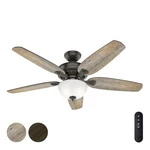 Hunter Fan 54 Inch Noble Bronze Indoor Ceiling With Light And Remote Control. Fixed Price $121.99.