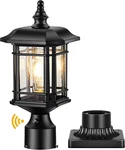 Dusk To Dawn Post Lights Outdoor, Black (hardwired 120V) Lantern With Pier. Fixed Price $76.86.