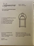 Seasons Led Outdoor Black Porch Lantern With Clear Glass 326754 New. Fixed Price $39.99.