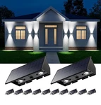 12 Pack Solar Up And Down Wall Lights Outdoor Decorative Fence Mount Led Lamp.... Fixed Price $80.74.
