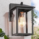 Gepow Outdoor Wall Lights Farmhouse Exterior Sconces - Textured Black. Fixed Price $63.68.