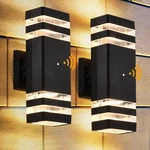 Warm White Dusk To Dawn Outdoor Wall Lights - 2 Pack Waterproof Fixtures. Fixed Price $93.99.